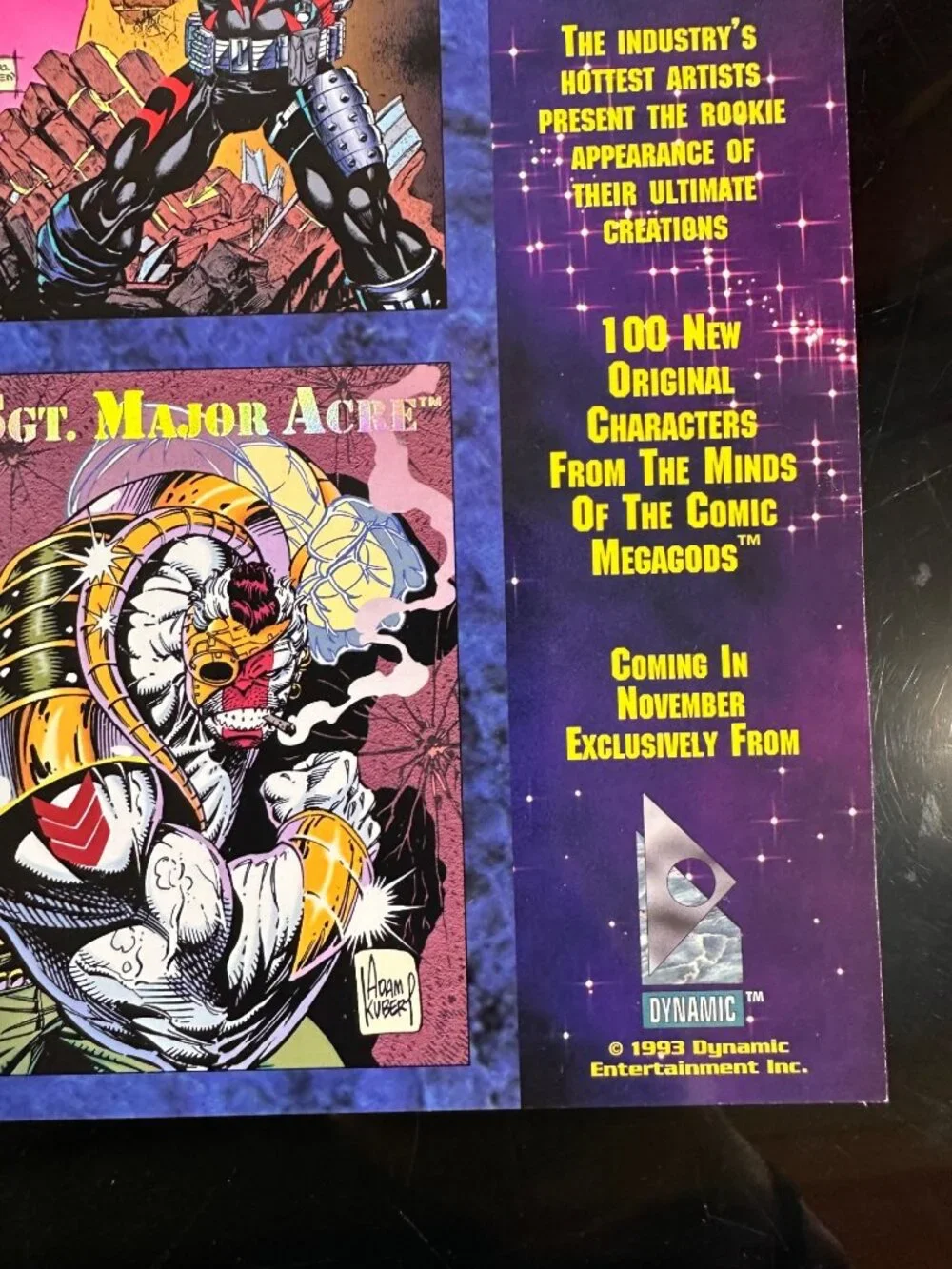 Vintage 1993 Dynamic Entertainment Creators Universe Uncut Promo Card Sheet Feat - Picture 6 of 11
